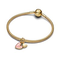 Charm Pandora Donna Family and Friends in Lega metallica Madreperla artificiale in bioresina 763766C01 - 763766C01